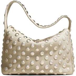 Studded Handbag for Women - Black Punk Shoulder Bag 90s 2000s Vegan Fall Fashion Trendy Purse in Kuwait