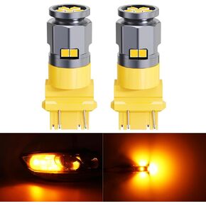 3157 LED LED Super Bright Red ، 3047 3156 4057 3056 3057 4157 3457 4114 LED LED for Brake Tail Turn Lights Blinker Lights ، Pack of 2