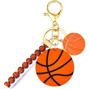 Sports Keychain Gifts for Women Sports Lover Gifts for Teen Boys Girls Soccer Basketball Football Baseball Key Chain