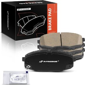 A-Premium Front Ceramic Disc Brake Pads Set Compatible with Kia Soul 2014-2019, Forte 2019-2022, Forte5 2020-2022, Seltos 2021-2022 & Hyundai Kona 2018-2023, Elantra GT 2018-2020, 4 Pcs