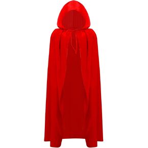 Kaku Nanu Cloak Come Teen Velvet Cape Halloween Vampire Witch Cape for Men and Women Cosplay Costumes