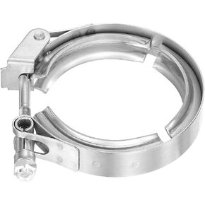 uxcell 6 "Quick Release v Band Band Clamp 304 Stainless Steel for Homevious Exchange Exchange Exchange ، نطاق التعديل 152 مم / 5.99 بوصة