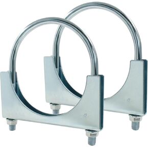 3" U Heavy Duty U-Bolt Clamp, 3 Inch Stainless Steel Muffler Clamps Saddle Style Exhaust Anti-corrosion U-Bolt for Automotive Installation/Car Enthusiasts(2-Pack)