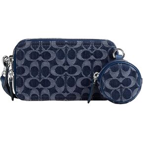 Coach Charter Slim Crossbody in Signature Denim, Deep Blue