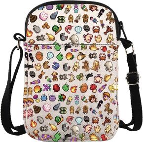 Game Inspired Crossbody Bag Video Farming Simulation Game Messenger Bag Junimo Planter Gift Farm Fishing Lovers Gift