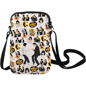 LEVLO Mia Wallace Crossbody Bag Pulp Dancing Movie Fans Gift Jules & Butch Shoulder Bag Mia Wallace Merchandise