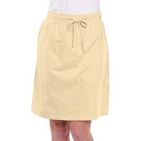 AmeriMark Women's Stretch Knit Skort Cotton Skort w/Pocket & Drawstring Waist