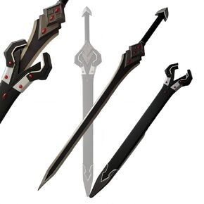 Sword Valley Undefeated Bahamut, Lux Arcadia Sword - 108 cm/42.52" - Stainless Steel/Carbon Steel Blade- Cosplay Props Anime Sword - Exquisite Workmanship, Vivid Details (Bahamut)