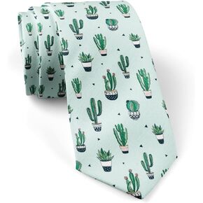 ( Cacti ) Fashion Novelty Necktie, Conversation Neckwear Ties Great for Party and Events