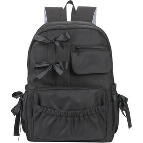 Kawaii Coquette Backpack with Bows for Teen Girls School Bookbag Aesthetic Dance Bag