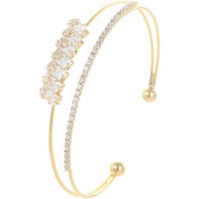 Gold Bracelets for Women Jewelry 14k Plated Gold Bangles for Women Cuff Bracelet Open Fashion Bracelet Adjustable ﻿