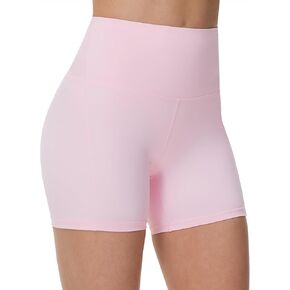 THE GYM PEOPLE Women's High Waist Yoga Workout Shorts Tummy Control Fitness Athletic Running Compression Shorts