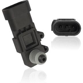 1 Pack Car Fuel Tank Pressure Sensor Accessories, Waterproof Durable Design, Compatible with Delphi Third Generation Replacement OEM #16238399 9377680 09377680 16196060 (Black)
