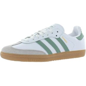 adidas Unisex-Child Ftwwht/Silgrn/Gum3 Samba OG J FTWR whiteCore Black/GUM5 6.5 US