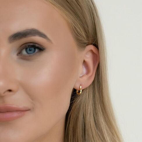925 sterling Silver Heart Hooop أقراط للنساء الفتيات الصغيرات على شكل قلب على شكل أقراط غضروف من الغضروف Hypoallergenic Huggies Higugs for Jewelry Gifts in Kuwait