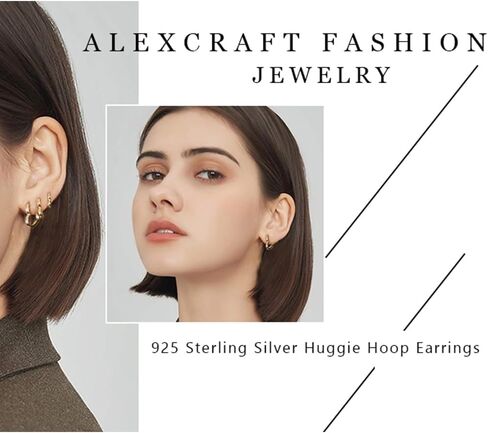 925 Sterling Silver Heart Hoop Earrings for Women Girls Small Heart Shaped Huggie Hoop Earrings Hypoallergenic Cartilage Huggies Earings for Jewelry Gifts in Kuwait