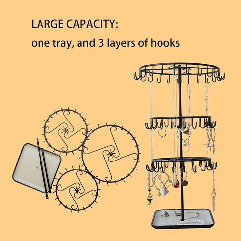 Multi-layer Jewelry Organizer Chic Box Metal Jewelry for Ladies Stylish Storage in Saudi Arabia