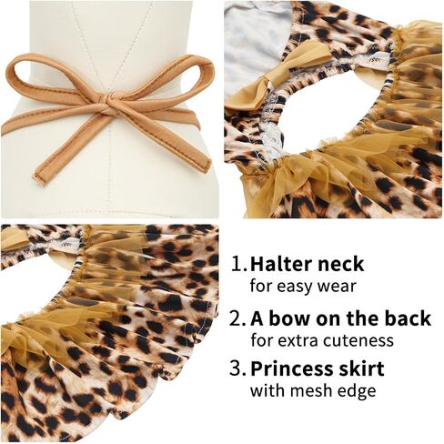 CuteBone One Piece Dog Bikini Swimsuit Dress Puppy Bathing Suit Costume for Small Dogs Pet Clothes LTDB01XS in Saudi Arabia