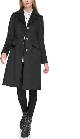Karl Lagerfeld Paris Women's Luxe Twill Classic Stitch Coat in Saudi Arabia