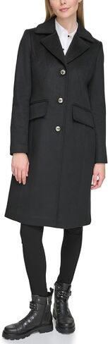 Karl Lagerfeld Paris Women's Luxe Twill Classic Stitch Coat in Saudi Arabia