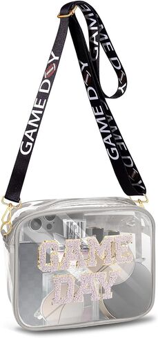 حقيبة واضحة لأحداث الاستاد ، معتمد يوم لعبة Clear Bag Stadium Football Clear Crossbody Base for Sports in Saudi Arabia