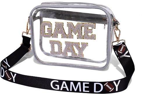 حقيبة واضحة لأحداث الاستاد ، معتمد يوم لعبة Clear Bag Stadium Football Clear Crossbody Base for Sports in Saudi Arabia