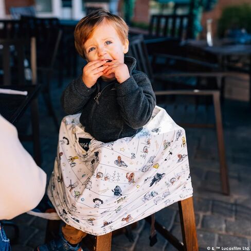 Milk Snob Star Wars Original 5-in-1 Cover - Nursing Cover for Breastfeeding - Baby Car Seat Cover, Carseat Canopy & Stroller - Essential All-in-One Cover - Gift for Mom, Baby (Endor Escape) in Kuwait