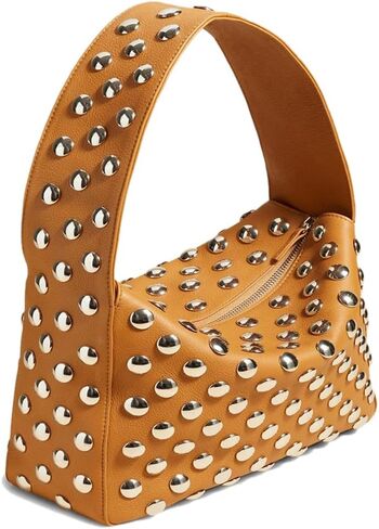 Studded Handbag for Women - Black Punk Shoulder Bag 90s 2000s Vegan Fall Fashion Trendy Purse in Saudi Arabia