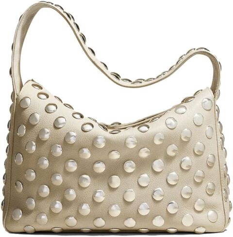 Studded Handbag for Women - Black Punk Shoulder Bag 90s 2000s Vegan Fall Fashion Trendy Purse in Kuwait