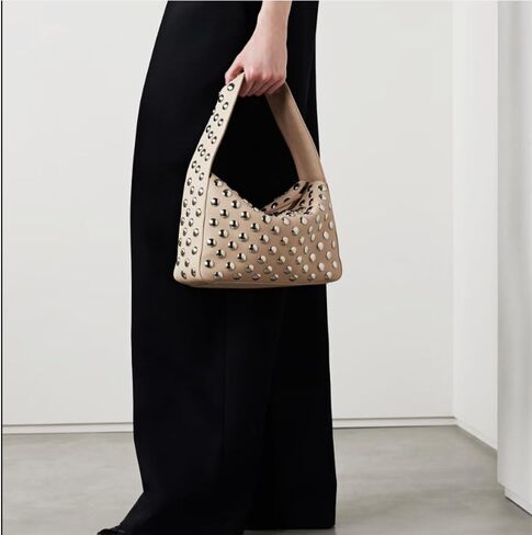 Studded Handbag for Women - Black Punk Shoulder Bag 90s 2000s Vegan Fall Fashion Trendy Purse in Kuwait