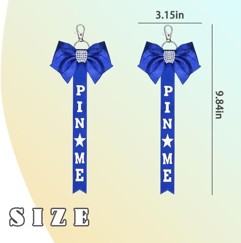 YALLNASL Pin Me Ribbon for Cheer Bag Backpack Cheer Keychain for Women Girls Cheerleader Graduation Gifts for Daughter Niece in Saudi Arabia
