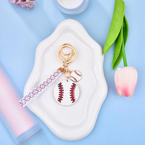 Sports Keychain Gifts for Women Sports Lover Gifts for Teen Boys Girls Soccer Basketball Football Baseball Key Chain in Saudi Arabia