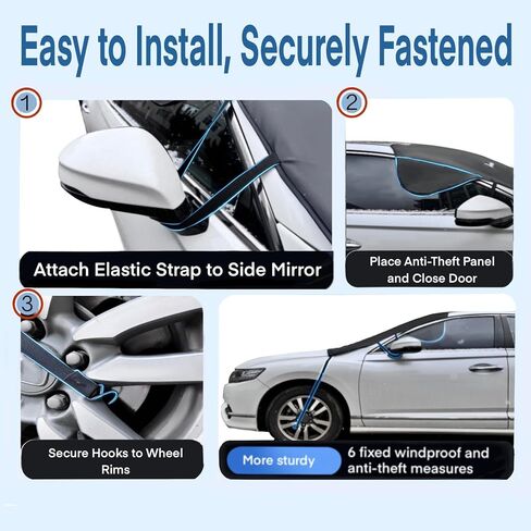 غطاء الزجاج الأمامي المزدوج للثلج والثلوج ، وحماية من أشعة الشمس ، والجانب العاكس الفضي لجانب الصيف والأسود لفصل الشتاء ، وحامي البرد ، ويتناسب مع معظم السيارات ، وسيارات الدفع الرباعي ، والشاحنات ، ودرع الصقيع المقاوم للماء M in Kuwait