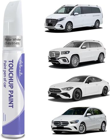 Touch Up Paint for Mercedes Benz Polar White (149/9149)-Exact Match–Chips and Nicks TouchUp Paint Pen Scratch Repair Car Accessories Car Paint Pen for Erase Car Scratches in Saudi Arabia