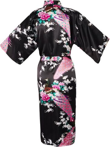 Kimonos for Women Japanese Dress Yukata Cosplay Anime Peacock Costume Bathrobe Sleepwear Mask Hand Fan Socks Set in Kuwait