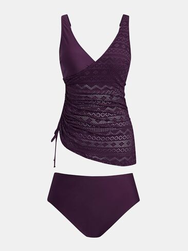 مجموعات Cupshe Women's Tankini surplice v الرقبة قطعتين للاستحمام بدلات الاستحمام القابلة للتعديل قطع ملابس السباحة in Kuwait
