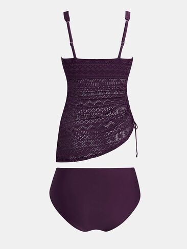 مجموعات Cupshe Women's Tankini surplice v الرقبة قطعتين للاستحمام بدلات الاستحمام القابلة للتعديل قطع ملابس السباحة in Kuwait