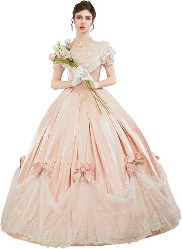 Medieval Renaissance Dress 18th Century Victorian Ball Gown Dress Halloween Costume in Kuwait