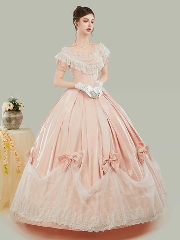 Medieval Renaissance Dress 18th Century Victorian Ball Gown Dress Halloween Costume in Kuwait