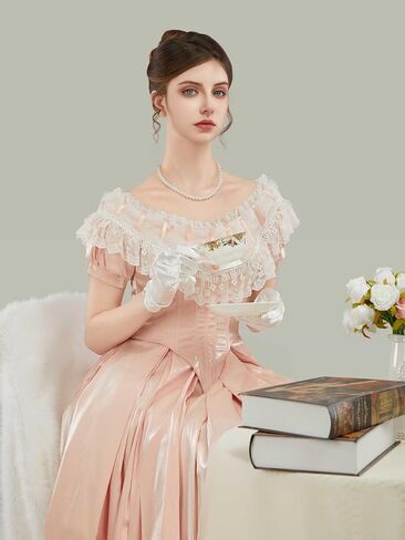 Medieval Renaissance Dress 18th Century Victorian Ball Gown Dress Halloween Costume in Kuwait