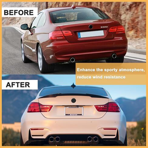 جناح سبويلر خلفي لسيارات BMW 3 Series جناح سبويلر E90 M3 M4 Style 323i 325i 325xi 328i 328i 330i 330xi 335i 335d 335i 2008-2012 (E90 سبويلر) in Saudi Arabia