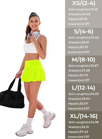 MIHOLL Pleated Tennis Skirt for Women with Pockets Shorts Mini High Waisted Athletic Golf Skorts Skirts for Running Casual in Saudi Arabia