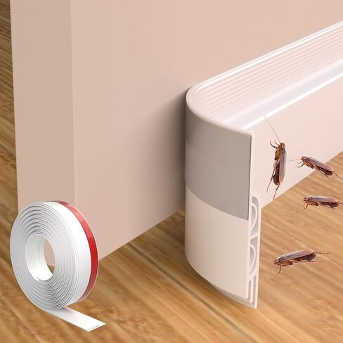 ESUFEIR 78" Under Door Draft Stopper,Bottom Door Sweeps for Exterior & Interior,Gap Filler Noise Blocker Seal Strip,Wind Guard Dust Stopper(Black) in Saudi Arabia