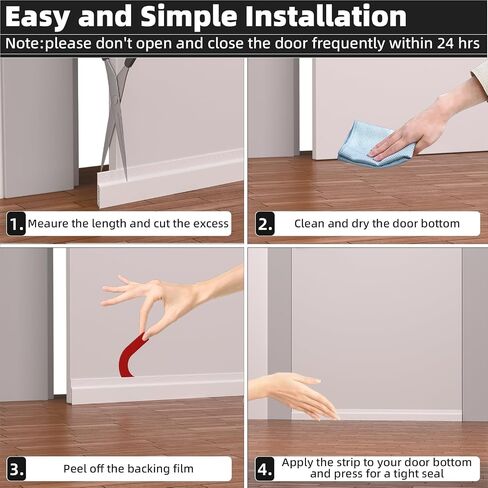 ESUFEIR 78" Under Door Draft Stopper,Bottom Door Sweeps for Exterior & Interior,Gap Filler Noise Blocker Seal Strip,Wind Guard Dust Stopper(Black) in Saudi Arabia