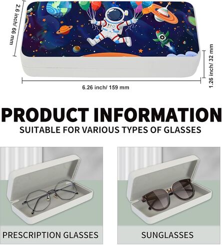 Eyeglass Case Hard Shell, Portable Sunglass Case, Fashionable PU Leather Eyeglass Case in Kuwait