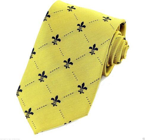 Men's French Fleur de Lis Symbol Designer Novelty Tie Necktie in Kuwait