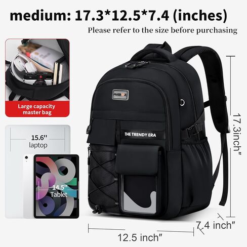 teenage student backpack,encrypted material， multiple compartments and large capacity backpack with anti-theft pockets，Water repellent backpacks suitable for middle and high school Men & Women in Saudi Arabia