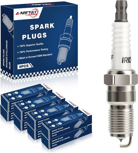 Fordium Spark Plugs 8 Pack 7164 TR55IX متوافق مع 1997-2010 Ford F150 V8 4.6 5.4 ، فورد إكسبيديشن مستكشف موستانج ، كاديلاك ، تشيفي ، جي إم سي ، لينكولن ، بويك ، مركبات الزئبق-4.1-8.1 لتر in Kuwait