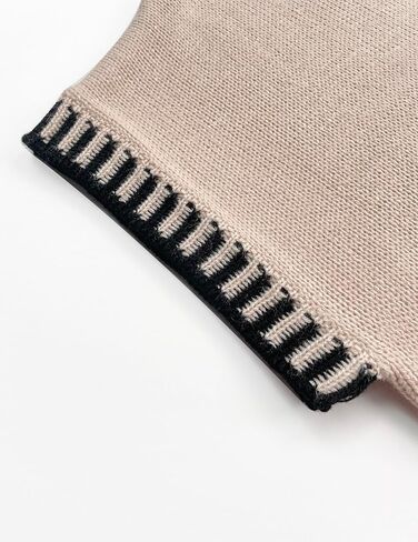 Women's Oversized Lightweight Cute Cap Sleeve Sweater Vest Spring 2025 Trendy Contrast Color Crewneck Thin Knit Top in Kuwait