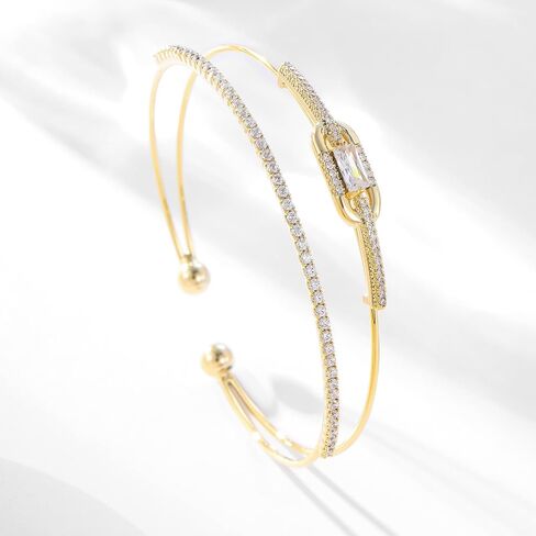 Gold Bracelets for Women Jewelry 14k Plated Gold Bangles for Women Cuff Bracelet Open Fashion Bracelet Adjustable ﻿ in Kuwait